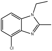 1H-Benzimidazole,4-chloro-1-ethyl-2-methyl-(9CI) Struktur