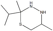 2H-1,3,4-Thiadiazine,tetrahydro-2,5-dimethyl-2-(1-methylethyl)-(9CI) Struktur