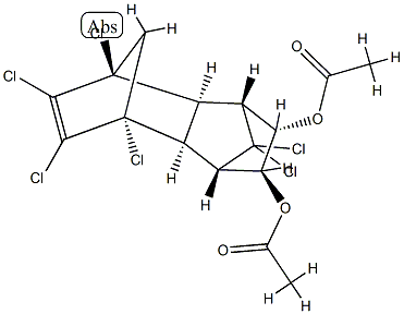 trans-4.5-Diacetoxy-4.5-dihydroaldrin Struktur