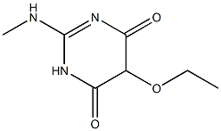 4,6(1H,5H)-Pyrimidinedione,5-ethoxy-2-(methylamino)-(9CI) Struktur