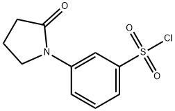 3-(2-O×o-pyrrolidin-1-yl)benzenesulfonyl chloride Struktur