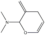 2H-Pyran-2-amine,3,4-dihydro-N,N-dimethyl-3-methylene-(9CI) Struktur