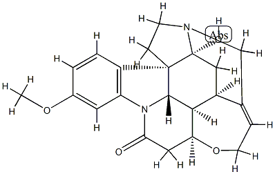 16-Hydroxy-3-methoxystrychnidin-10-one Struktur