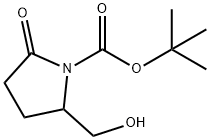 1-Boc-2-(hydroxymethyl)-5-oxopyrrolidine Struktur