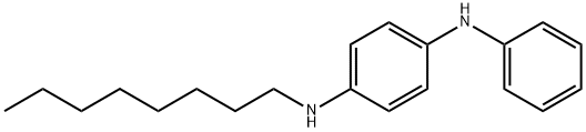 1,4-Benzenediamine, N-octyl-N'-phenyl-, radical ion(1+) Struktur