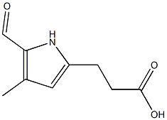 1H-Pyrrole-2-propanoicacid,5-formyl-4-methyl-(9CI) Struktur