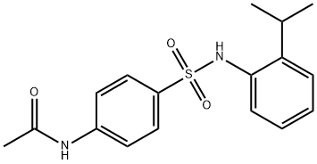 4-(2-Isopropylphenylsulfamoyl)acetanilide, 97% Struktur