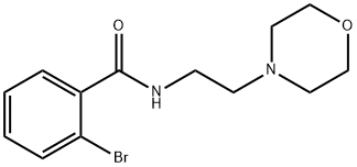 2-bromo-N-(2-morpholin-4-ylethyl)benzamide Struktur