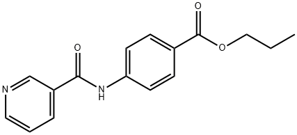 propyl 4-(pyridine-3-amido)benzoate Struktur