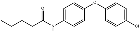 N-[4-(4-chlorophenoxy)phenyl]pentanamide Struktur