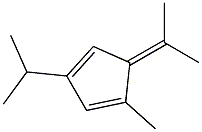 1,3-Cyclopentadiene,1-methyl-3-(1-methylethyl)-5-(1-methylethylidene)-(9CI) Struktur