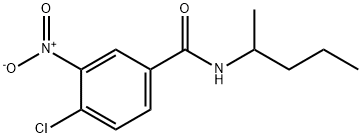 4-chloro-3-nitro-N-(pentan-2-yl)benzamide Struktur