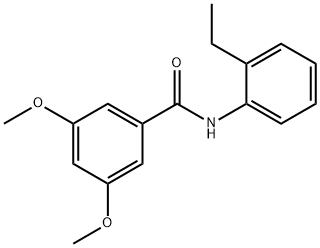 N-(2-ethylphenyl)-3,5-dimethoxybenzamide Struktur