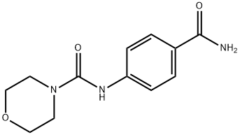 4-Morpholinecarboxamide,N-[4-(aminocarbonyl)phenyl]-(9CI) Struktur