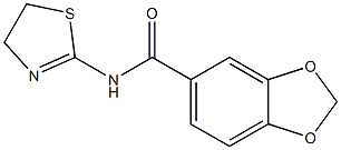 1,3-Benzodioxole-5-carboxamide,N-(4,5-dihydro-2-thiazolyl)-(9CI) Struktur