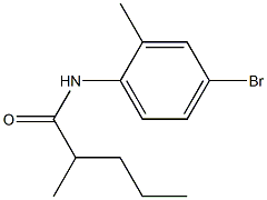 N-(4-bromo-2-methylphenyl)-2-methylpentanamide Struktur