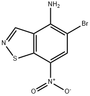 5-Bromo-7-nitrobenzo[d]isothiazol-4-amine Struktur