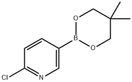 2-chloro-5-(5,5-dimethyl-1,3,2-dioxaborinan-2-yl)pyridine(SALTDATA: FREE) Struktur