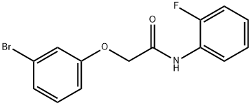 2-(3-bromophenoxy)-N-(2-fluorophenyl)acetamide Struktur