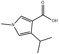 1H-Pyrrole-3-carboxylicacid,1-methyl-4-(1-methylethyl)-(9CI) Struktur