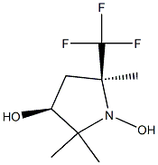 3-Pyrrolidinol, 1-hydroxy-2,2,5-trimethyl-5-(trifluoromethyl)-, (3R,5R)-rel- (9CI) Struktur