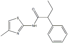 N-(4-methyl-1,3-thiazol-2-yl)-2-phenylbutanamide Struktur