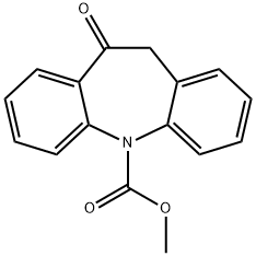 10,11-Dihydro-10-oxo-5H-dibenzo[b,f]azepine-5-carboxylicacidMethylester Struktur