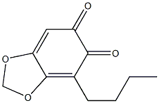 1,3-Benzodioxole-5,6-dione,4-butyl-(9CI) Struktur