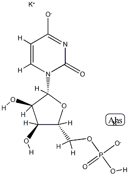 UMP dipotassium salt Struktur