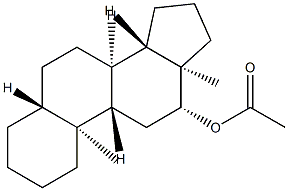 12β-Acetoxy-5α-androstane Struktur