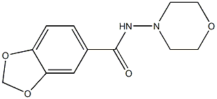 1,3-Benzodioxole-5-carboxamide,N-4-morpholinyl-(9CI) Struktur