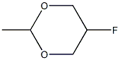 5α-Fluoro-2α-methyl-1,3-dioxane Struktur