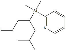 Pyridine,2-[dimethyl[1-(2-methylpropyl)-3-butenyl]silyl]-(9CI) Struktur