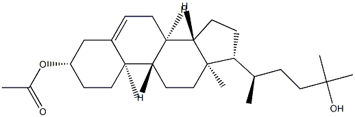 26,27-ジノルエルゴスタ-5-エン-3β,24-ジオール3-アセタート 化學(xué)構(gòu)造式