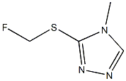 4H-1,2,4-Triazole,3-[(fluoromethyl)thio]-4-methyl-(9CI) Struktur