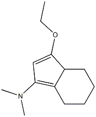 4H-Inden-1-amine,3-ethoxy-3a,5,6,7-tetrahydro-N,N-dimethyl-(9CI) Struktur