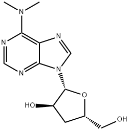 3'-Deoxy-N6,N6-dimethyladenosine Struktur