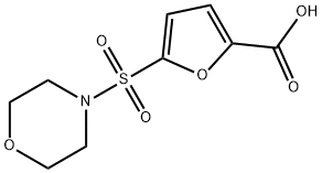 5-(morpholine-4-sulfonyl)furan-2-carboxylic acid Struktur