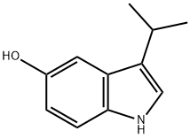 1H-Indol-5-ol,3-(1-methylethyl)-(9CI) Struktur