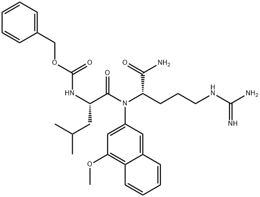 Z-Leu-Arg-4MβNA Struktur