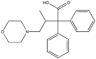 β-Methyl-α,α-diphenyl-4-morpholinebutyric acid Struktur