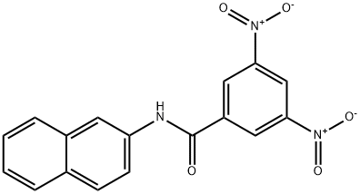 N-(2-naphthyl)-3,5-dinitrobenzamide Struktur