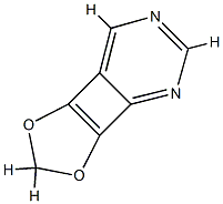 1,3-Dioxolo[3,4]cyclobuta[1,2-d]pyrimidine (9CI) Struktur