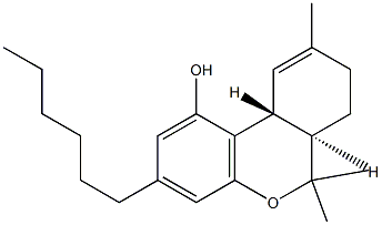 n-hexyl-delta-9-tetrahydrocannabinol Struktur