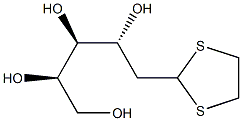 1-Deoxo-1,1-ethylenedithio-2-deoxy-D-arabino-hexose Struktur