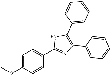 2-[4-(methylsulfanyl)phenyl]-4,5-diphenyl-1H-imidazole Struktur