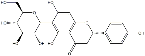 naringenin-6-C-glucoside Struktur