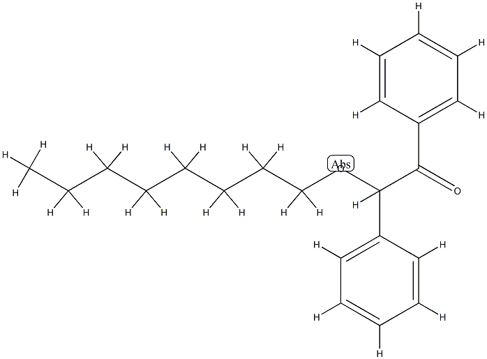 α-Phenyl-α-octyloxyacetophenone Struktur