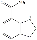 1H-Indole-7-carboxamide,2,3-dihydro-(9CI) Struktur