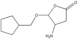 2(3H)-Furanone,4-amino-5-(cyclopentylmethoxy)dihydro-(9CI) Struktur